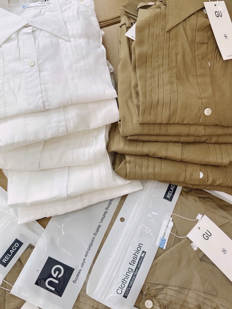 ÁO SƠ MI GU TƠ LY CÁ VAI CÚC TRAI NỮ