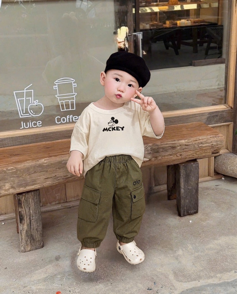 SÉT 3 QUẦN NỈ GIÓ TÚI HỘP ALO BÉ TRAI