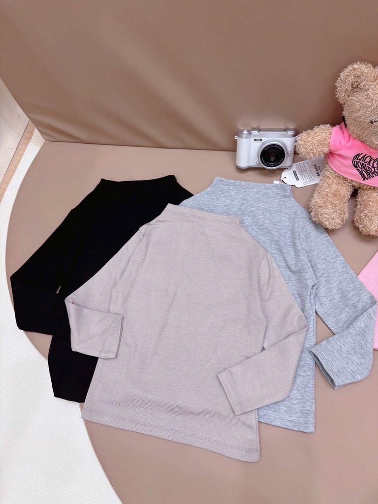 ÁO GIỮ NHIỆT CỔ ÔM DÀI TAY BÉ SẴN(SALE 95k)