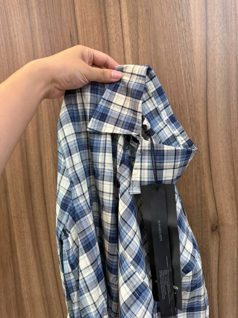 SET CỘC 3 MÓN SƠ MI KẺ DÀI TAY NỮ SẴN