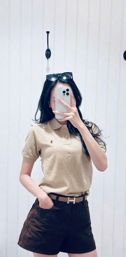 ÁO POLO MÀU BE THÊU NGỰA NAM NỮ