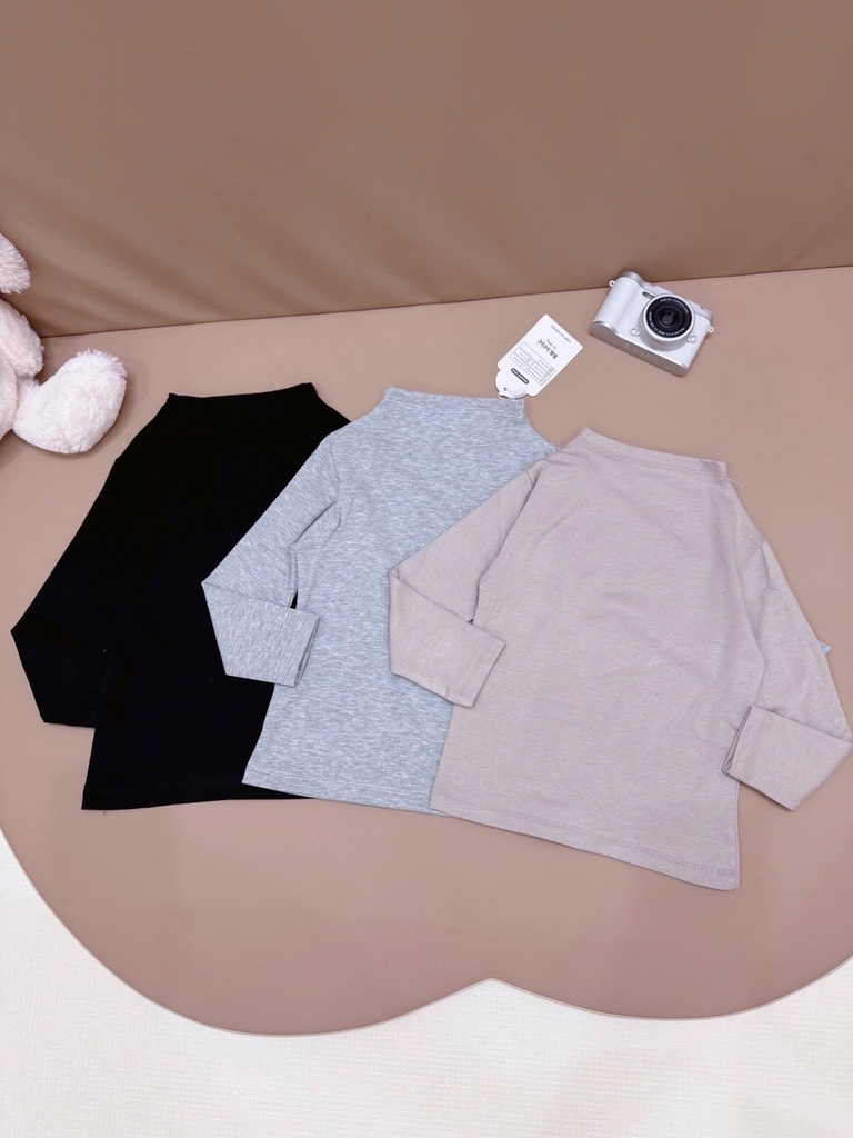 ÁO GIỮ NHIỆT CỔ ÔM DÀI TAY BÉ SẴN(SALE 95k)