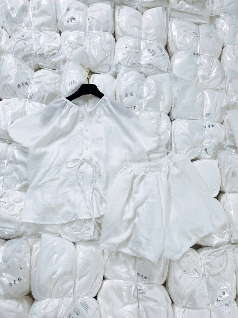 SET BỘ CỘC BABYDOLL ĐŨI TRẮNG NỮ