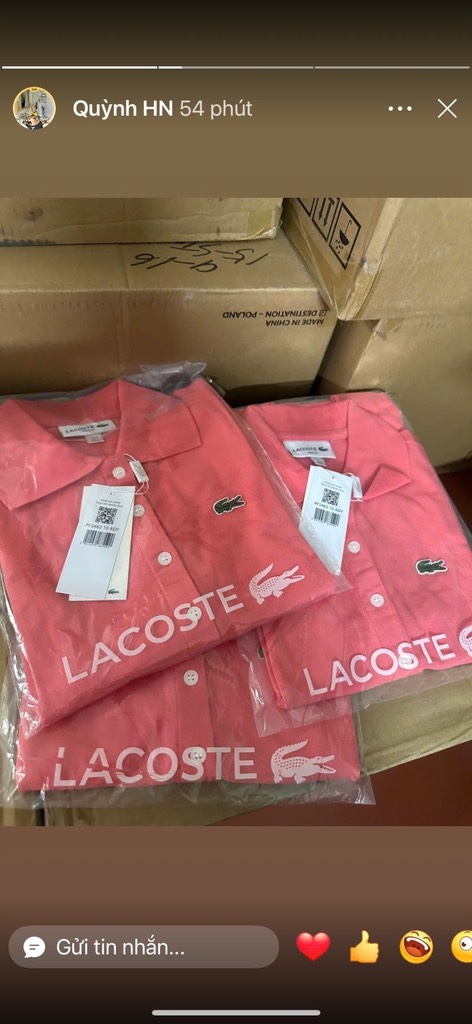 ÁO POLO CÁ SẤU MÀU CAM ĐÀO NỮ