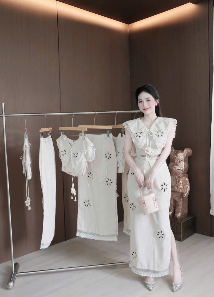 SET LIEN PHỐI REN 2 LỚP NỮ