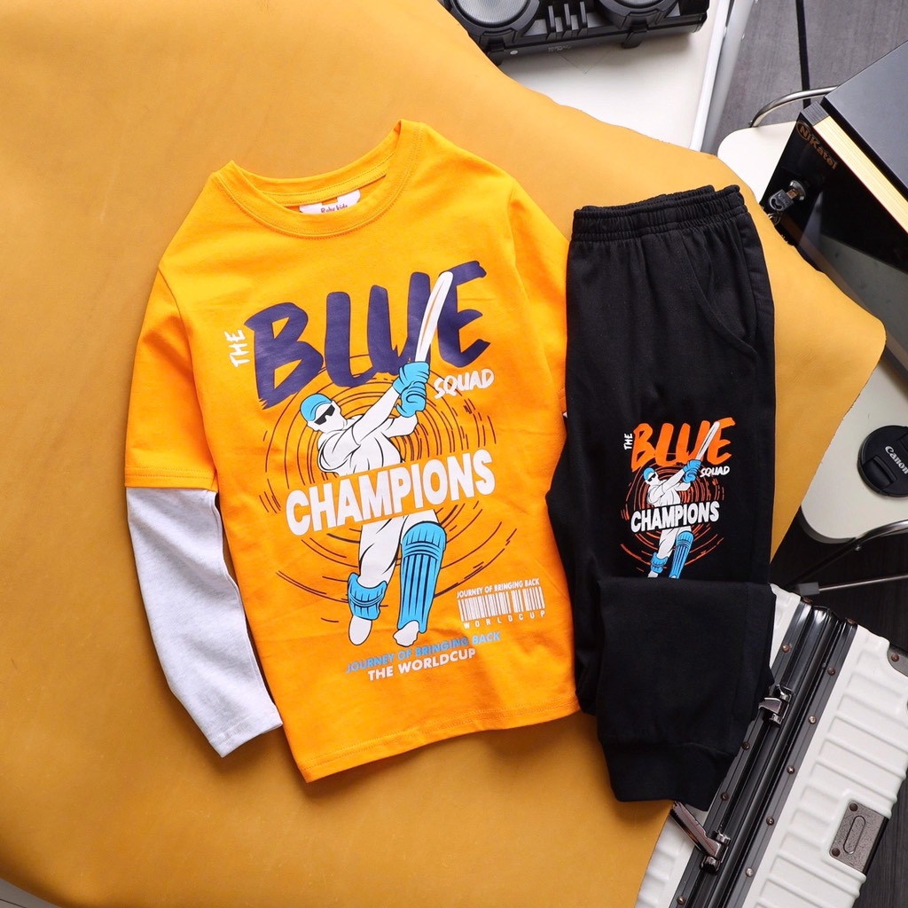 SET BỘ DÀI TAY SIZE ĐẠI 6 MÀU BÉ TRAI