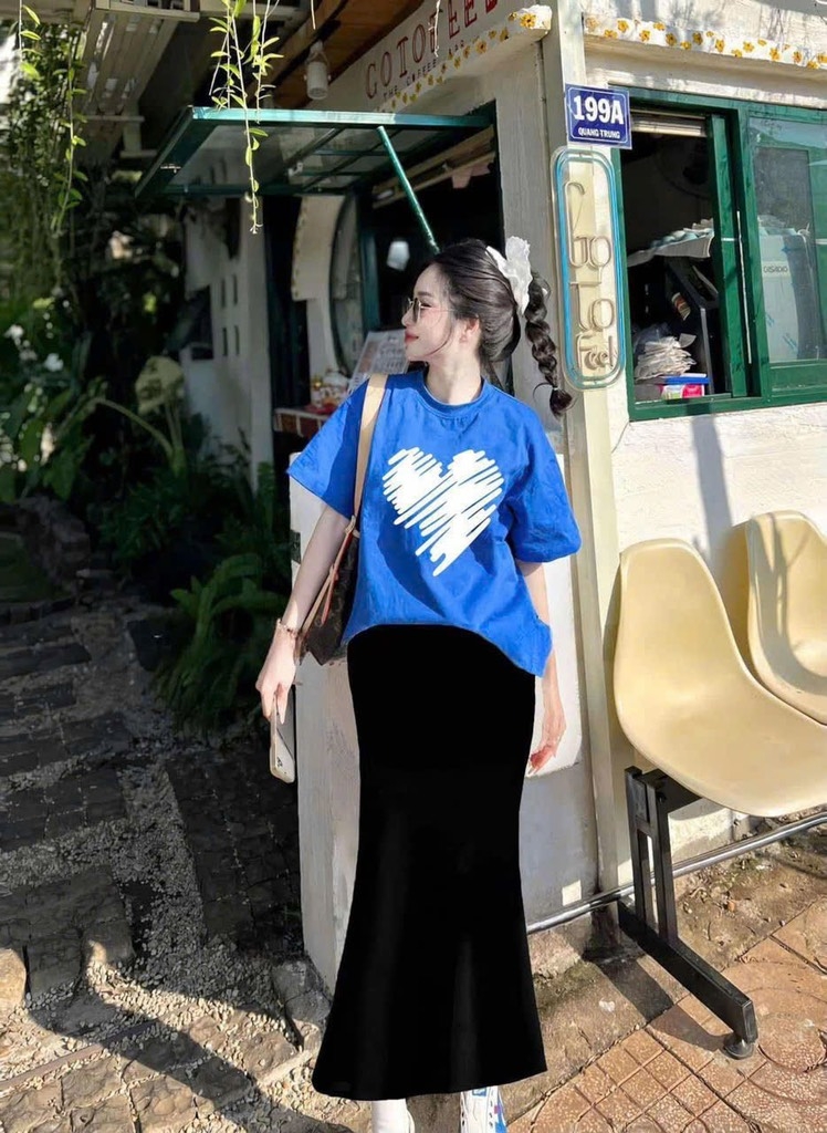 CHÂN VÁY ĐUÔI CÁ UMI DÁNG DÀI NỮ SẴN (SALE 61k)