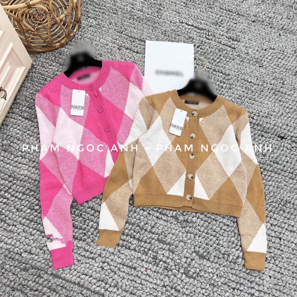 ÁO LEN CARDIGAN TRÁM HỒNG - BE - ĐEN ( XẢ 79k)