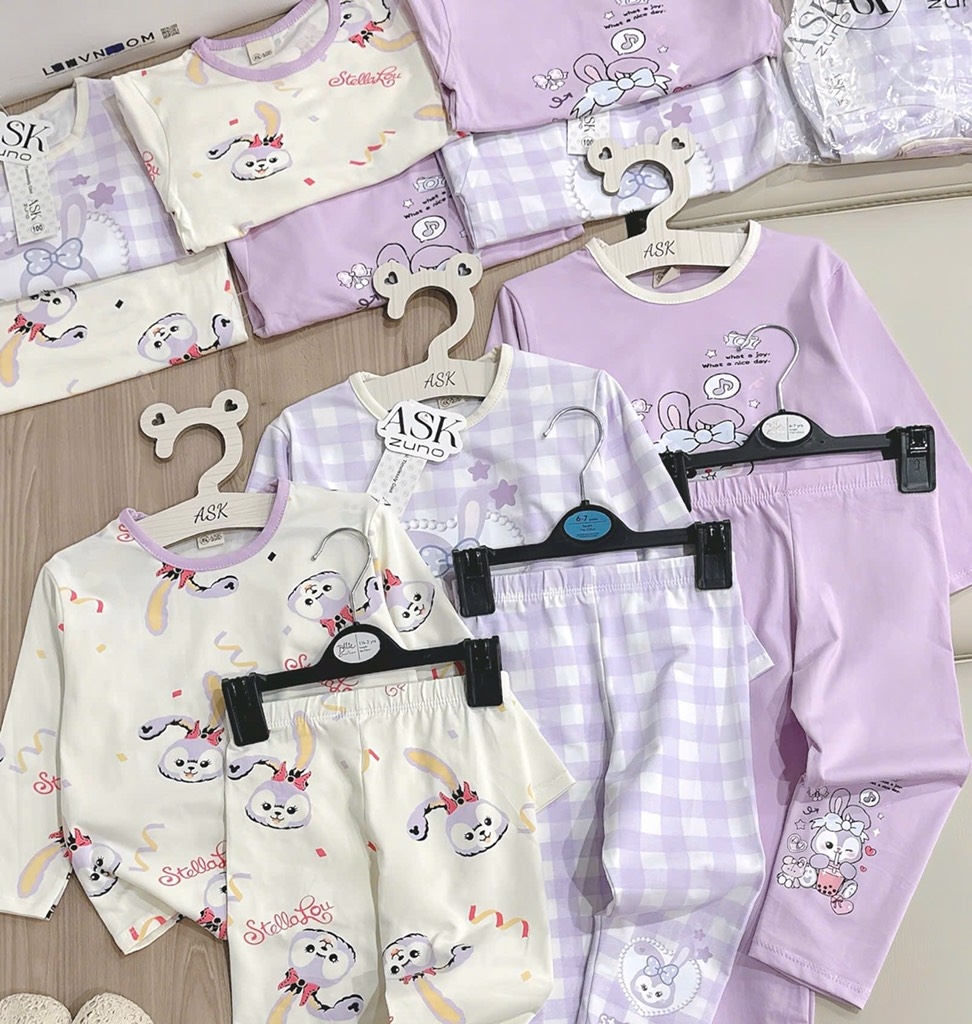 SET 3 BỘ DÀI STELLA LU TONE BE TÍM BÉ GÁI