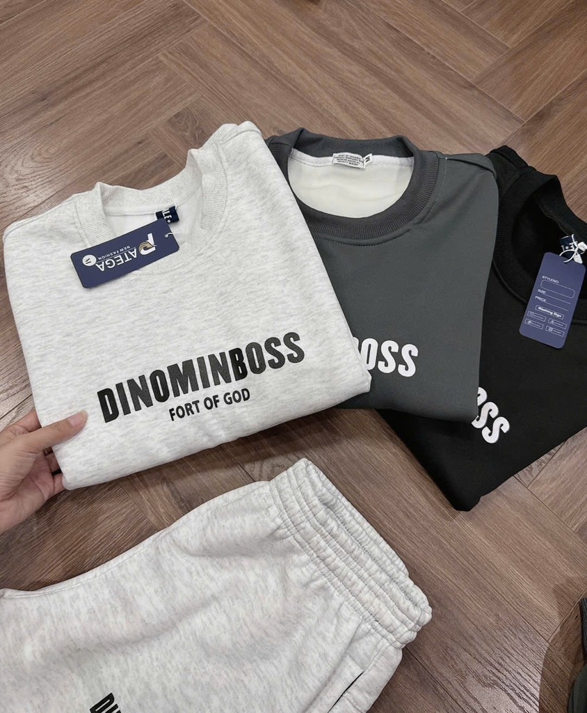 BỘ DÀI NỈ DINO 3 MÀU NAM THU ĐÔNG