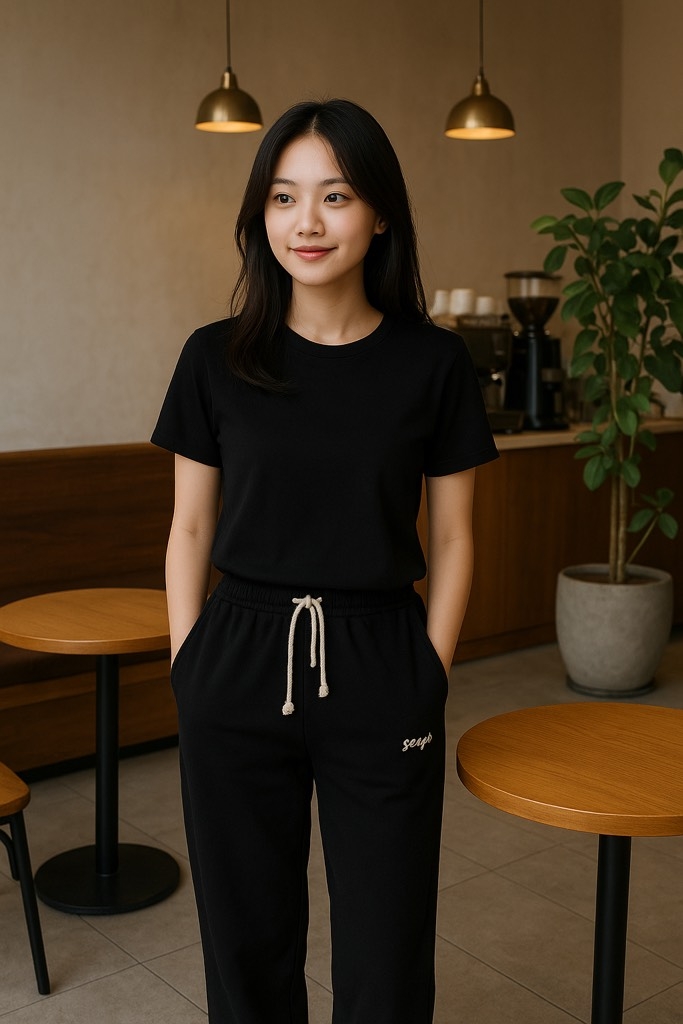 QUẦN NỈ HAI DA ỐNG RỘNG 2 TÚI TRƯỚC NỮ THU ĐÔNG