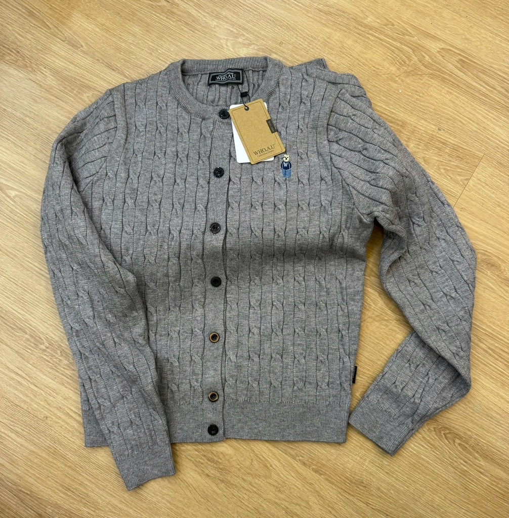 ÁO LEN XÁM CARDIGAN GẤU WHO NỮ THU ĐÔNG
