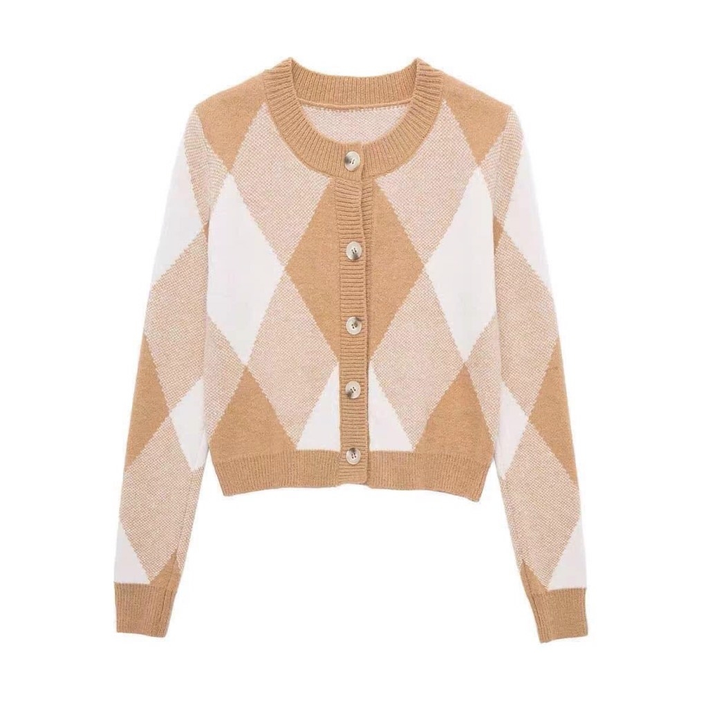 ÁO LEN CARDIGAN TRÁM HỒNG - BE - ĐEN ( XẢ 79k)