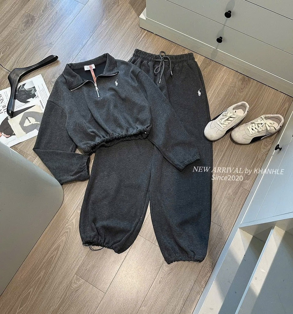 SET BỘ DÀI NỈ THÊU NGỰA 3 MÀU NỮ THU ĐÔNG