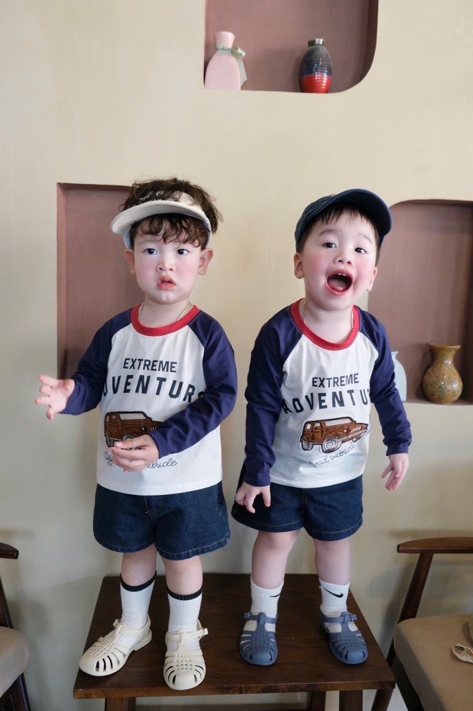 SET 3 ÁO Ô TÔ GẤU HAMBUGER DÀI TAY BÉ TRAI SẴN(XẢ 108k)