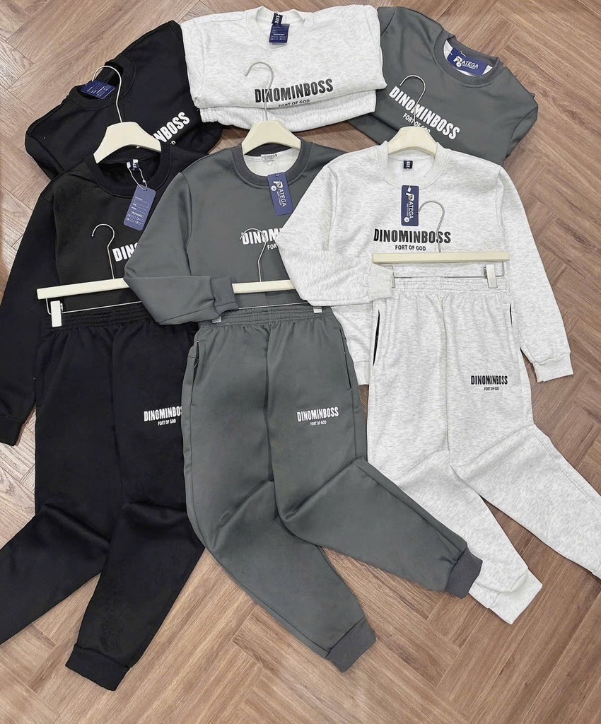 BỘ DÀI NỈ DINO 3 MÀU NAM THU ĐÔNG