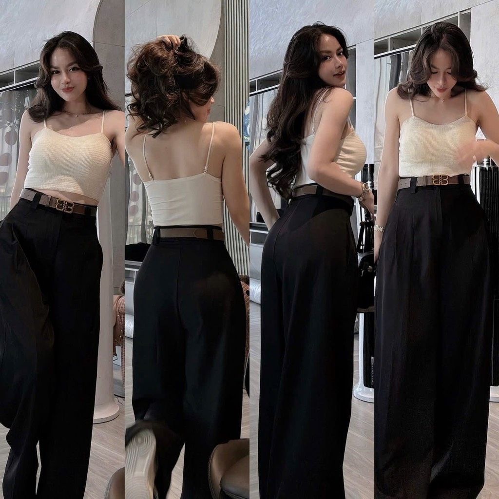 QUẦN ỐNG SUÔNG CHÉO HÀN NỮ