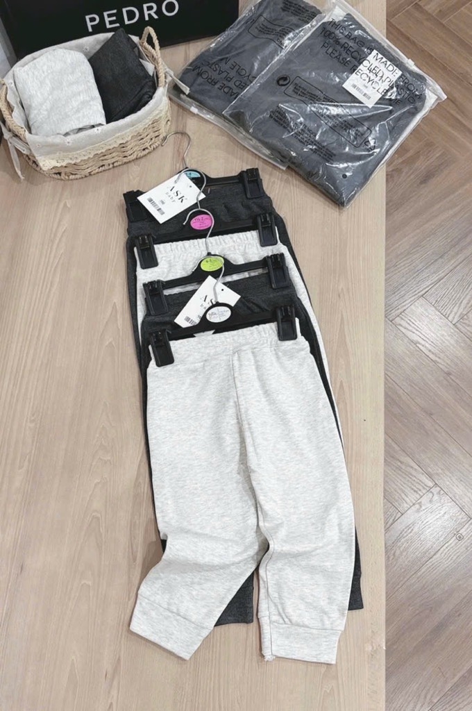 SET 2 QUẦN DÀI XÁM BÉ TRAI