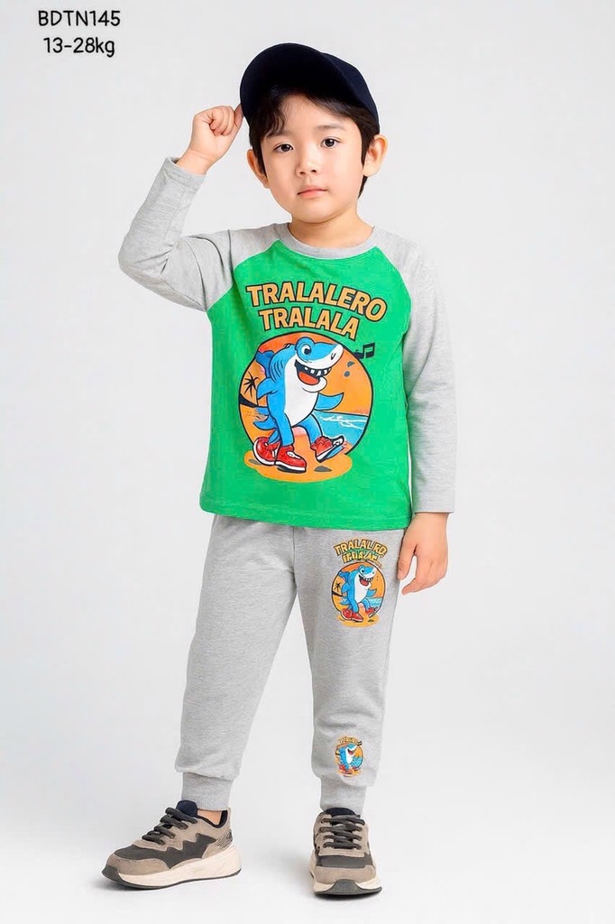 SET BỘ DÀI TAY HOẠT HÌNH BÉ TRAI SIZE ĐẠI