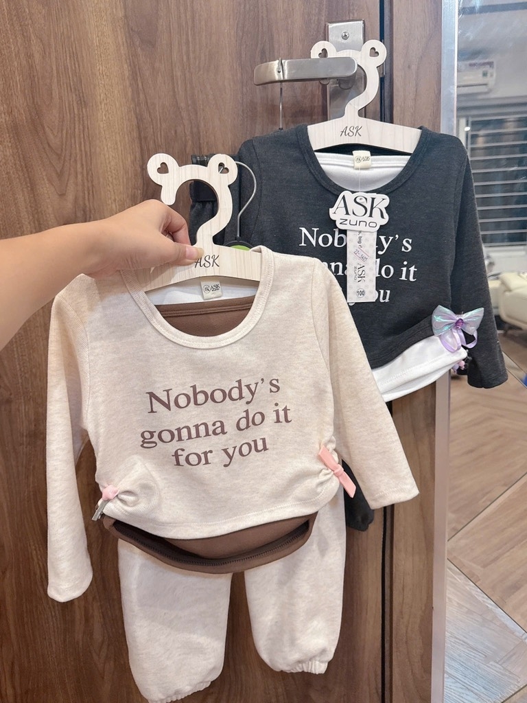 SET 2 BỘ DÀI NOBODY BE XÁM BÉ GÁI