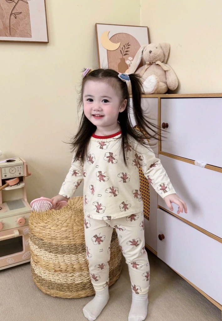 SET 2 BỘ DÀI KẺ CARO ĐỎ MÈO KITTY BÉ GÁI (XẢ 99k)