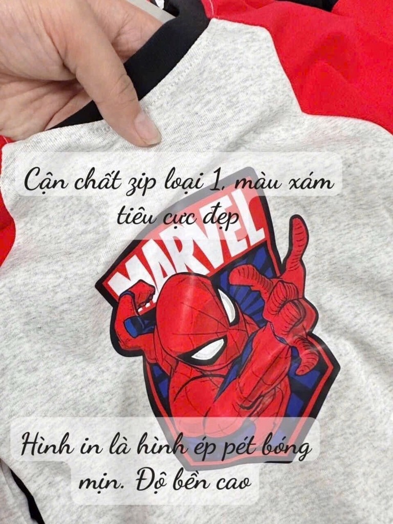 BỘ SIÊU NHÂN MARVAL DÀI TAY ĐỎ PHỐI GHI - BATMAN TRẮNG PHỐI ĐEN