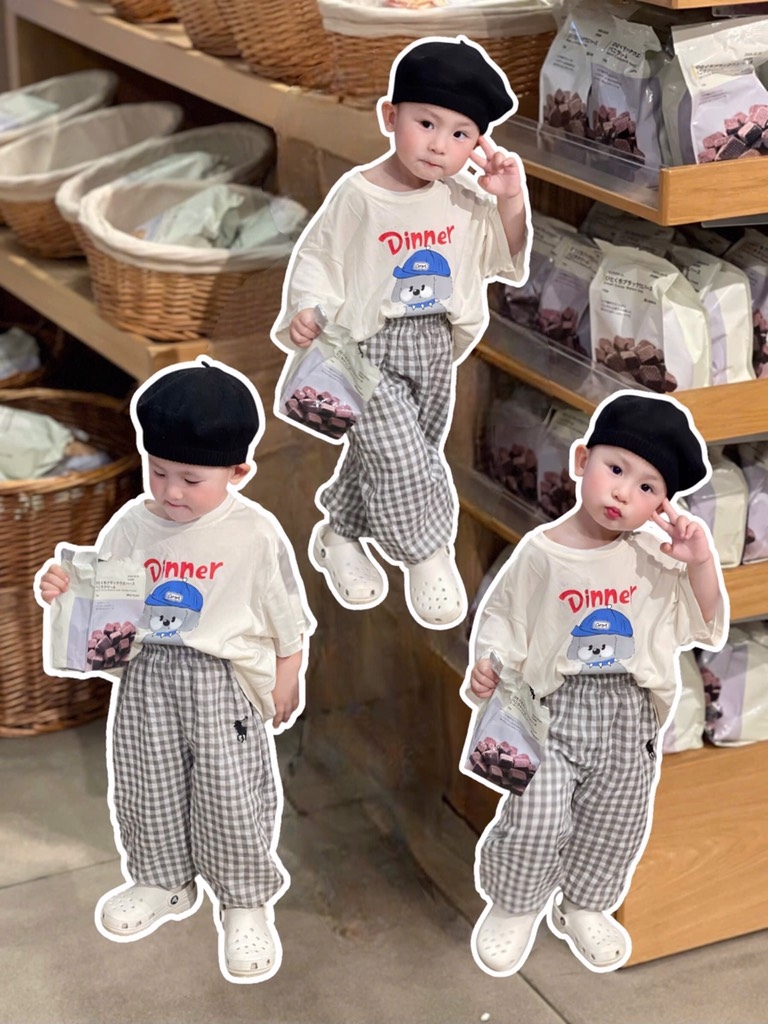 SET 3 QUẦN KẺ DÀI CHỐNG MUỖI BÉ TRAI