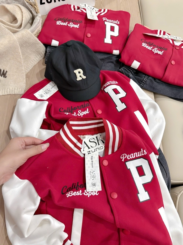 SET SNOOPY ĐỎ TRẮNG BÉ TRAI