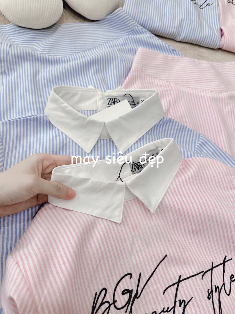 SET KẺ PHỐI CỔ THÊU CV ĐAI CÁCH ĐIỆU NỮ SẴN