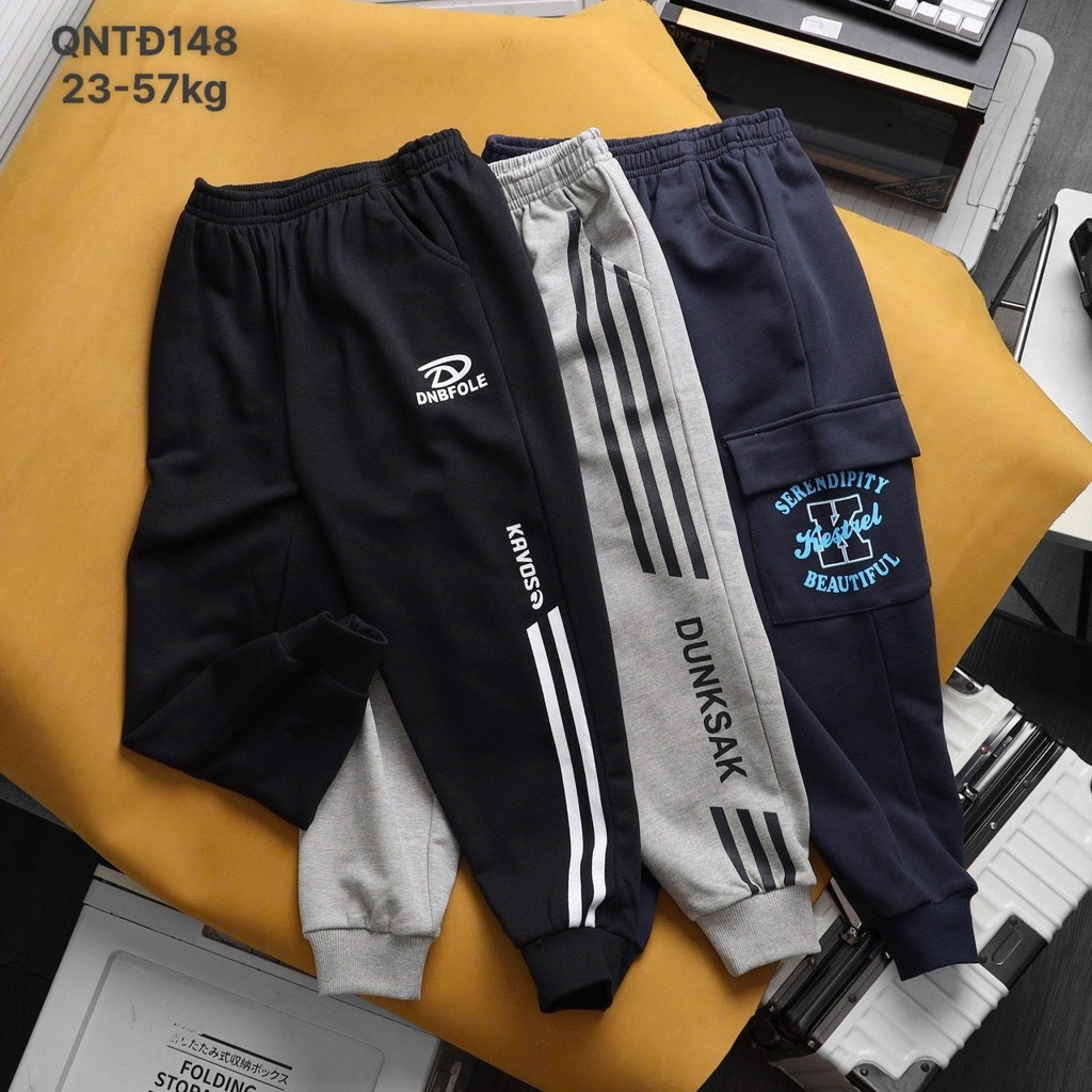 QUẦN DÀI NỈ DA CÁ CAO CẤP SIZE ĐẠI BÉ TRAI