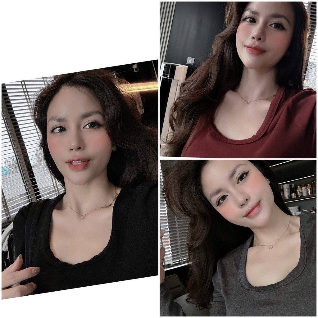 SET 3 ÁO DÀI TAY CỔ VUÔNG NỮ THU ĐÔNG