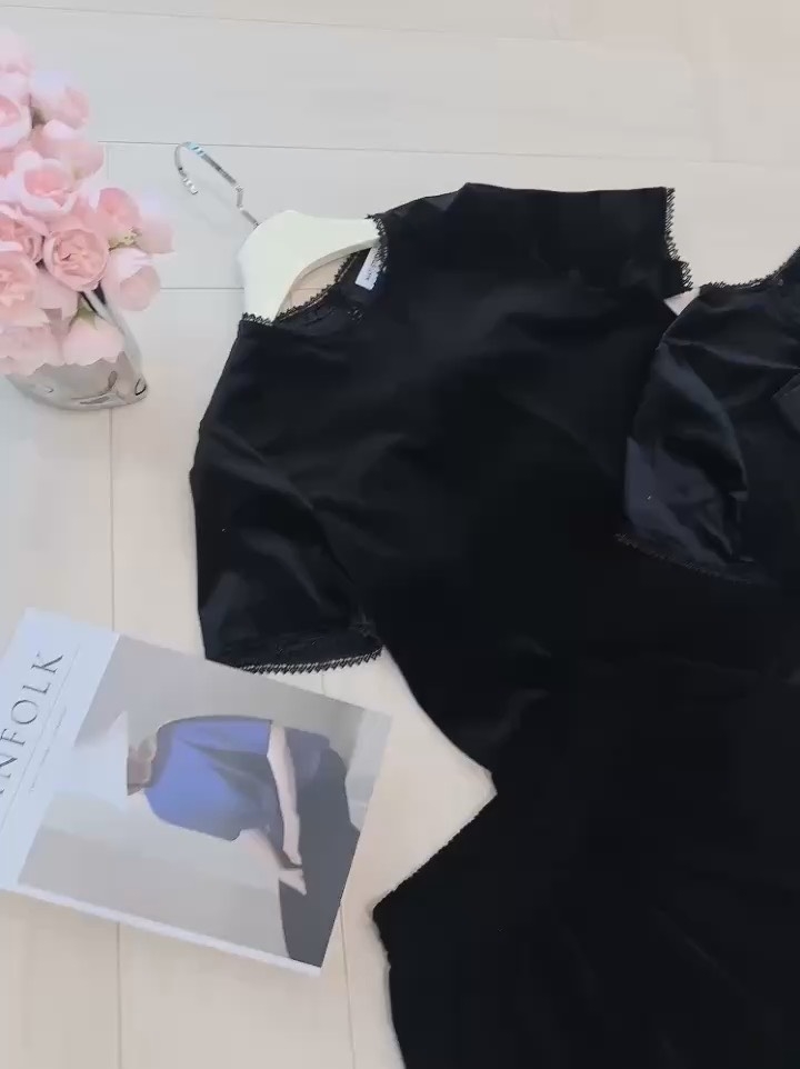 SET NHUNG PHỐI REN NƠ SAU NỮ THU ĐÔNG