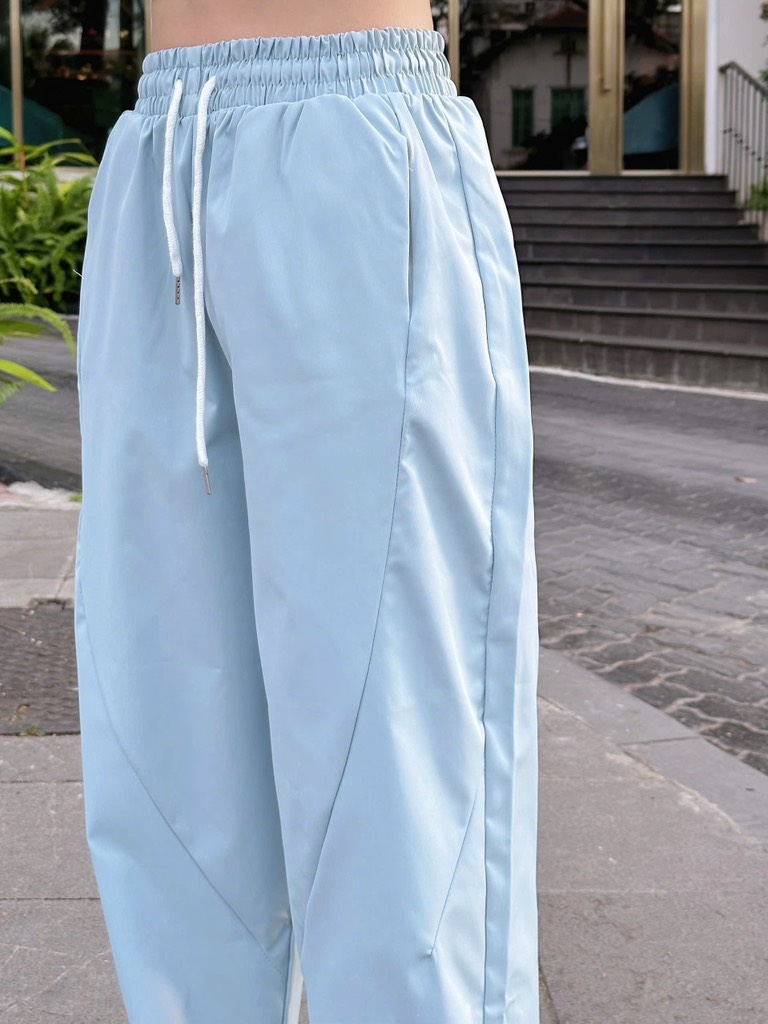 QUẦN SUÔNG BAGGY KAKI LỤA 4M NỮ NEW SẴN