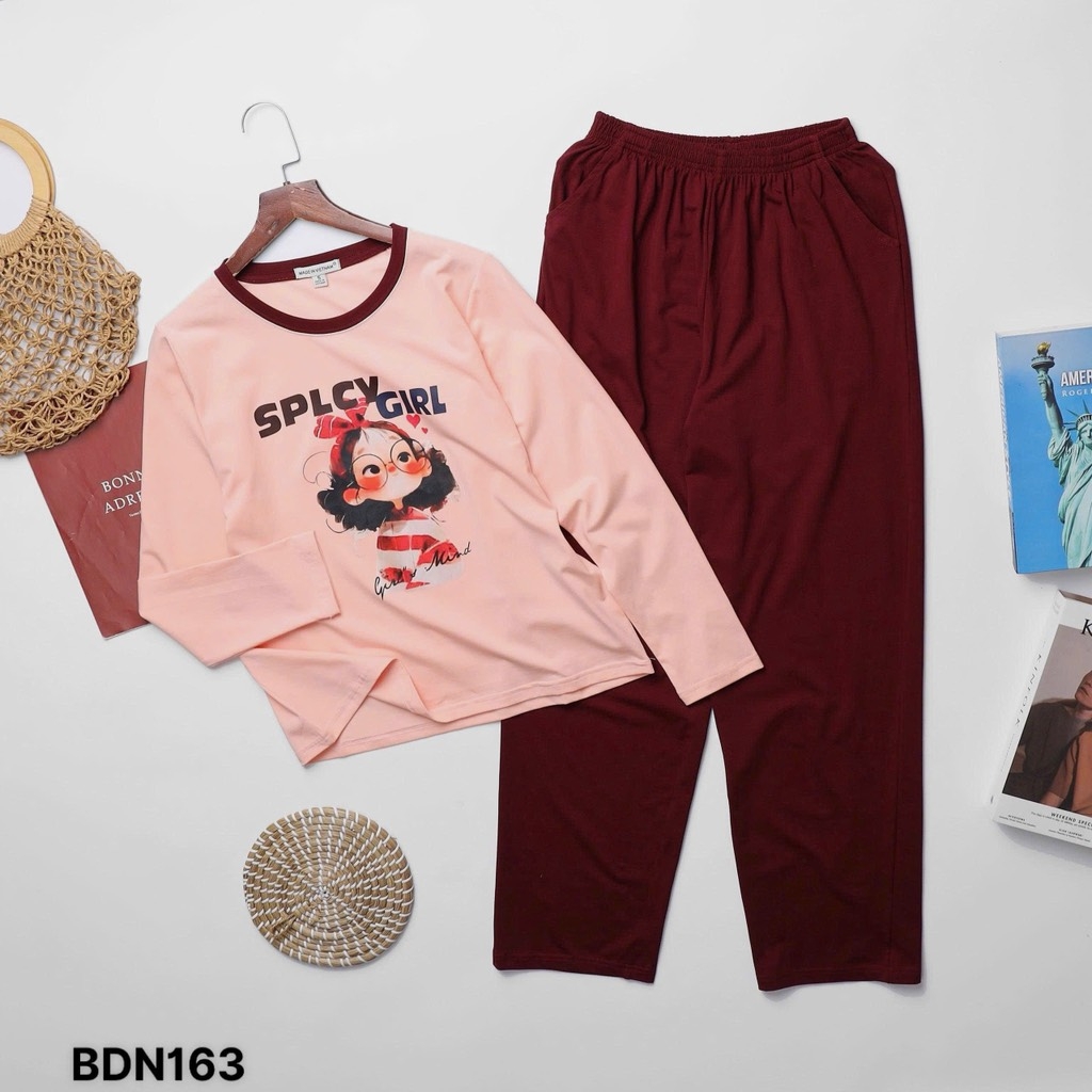 BỘ DÀI COTTON XUẤT NHIỀU MÀU NỮ THU ĐÔNG