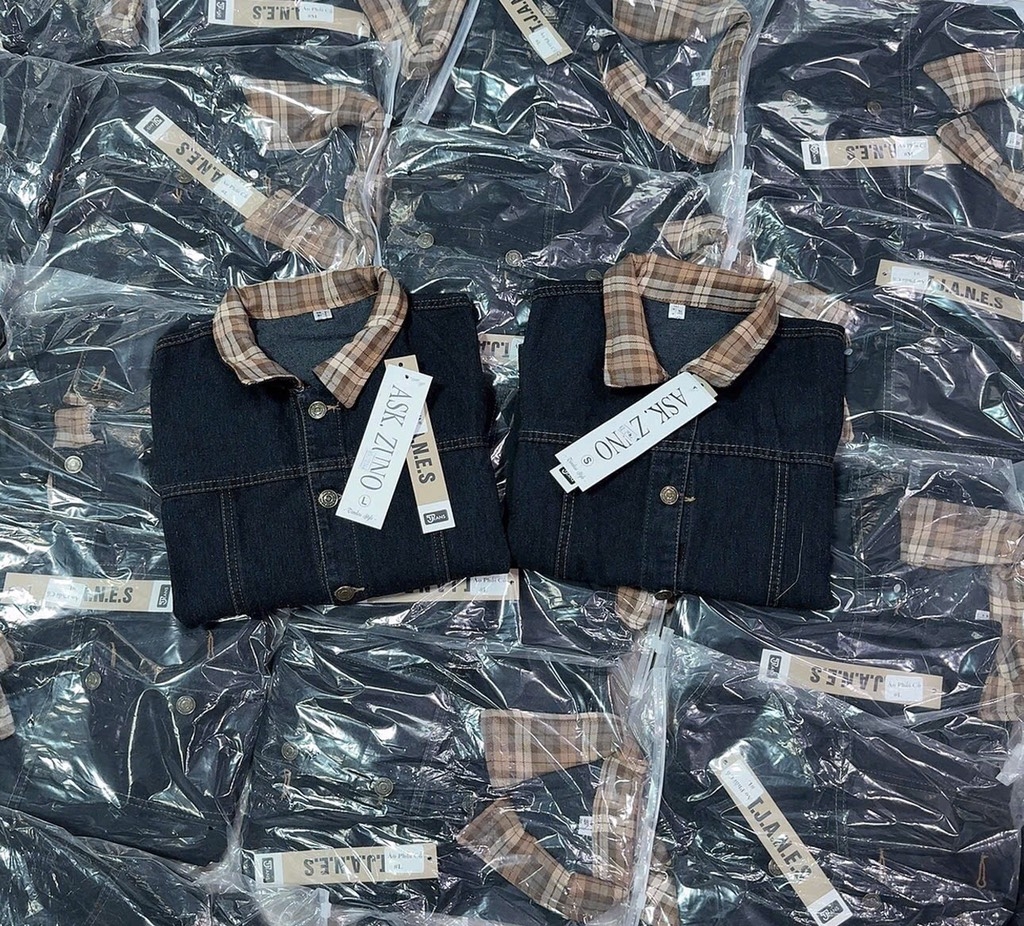 ÁO KHOÁC JEANS NỮ PHỐI CỔ KẺ THU ĐÔNG SẴN