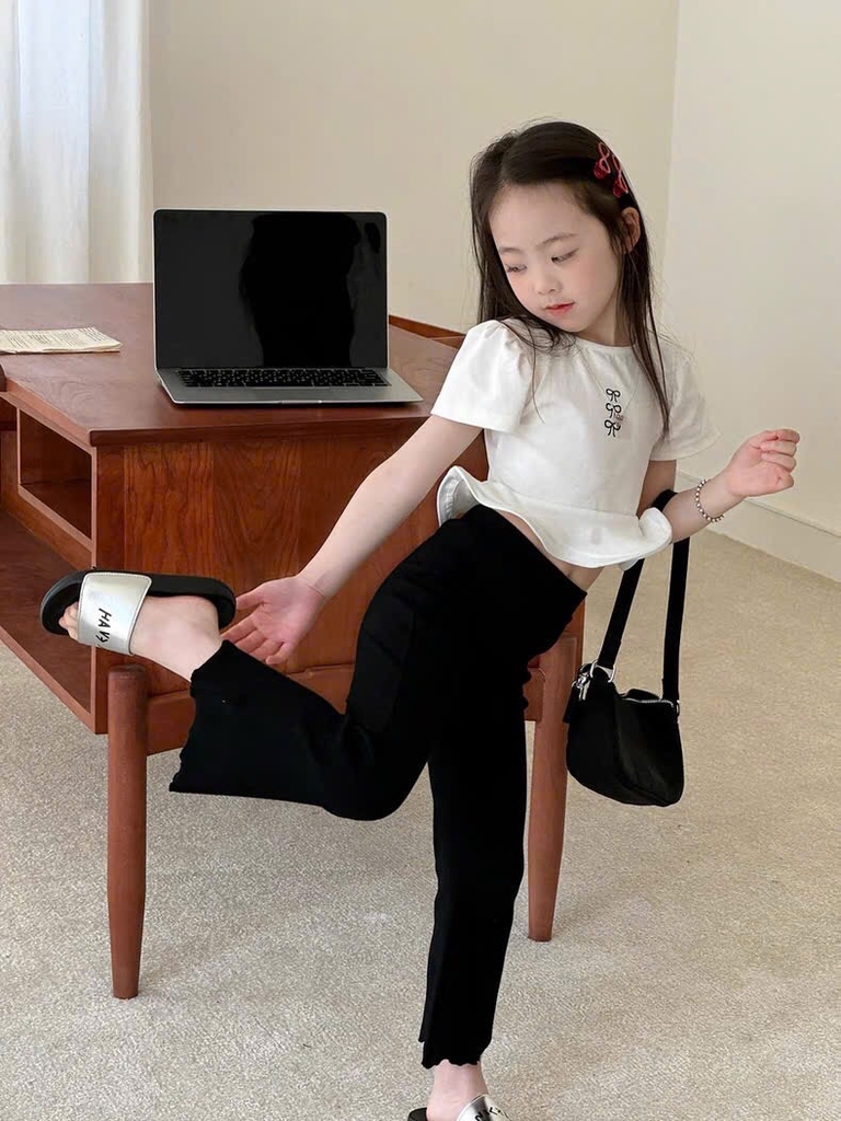 SET 3 QUẦN TĂM LOE DÀI TONE BE HỒNG ĐEN BÉ GÁI