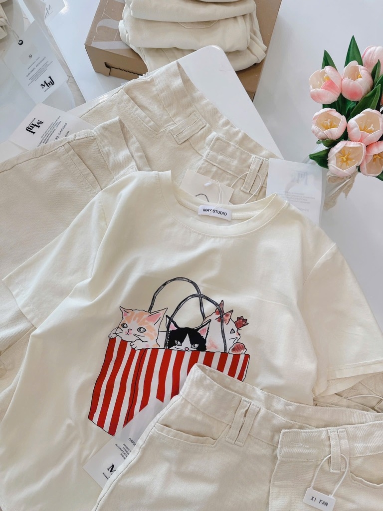 SET MÈO BẮP RANG BƠ MIX SOOC NỮ