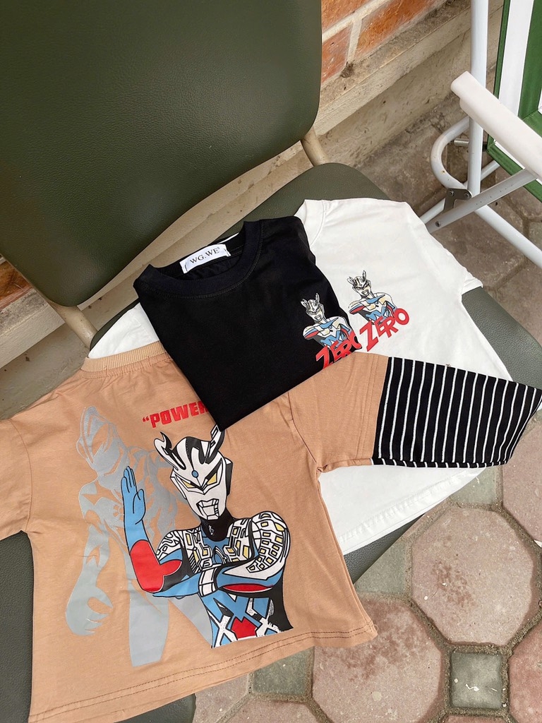 COMBO 3 ÁO SIÊU NHÂN GAO ZERO DÀI TAY BÉ TRAI