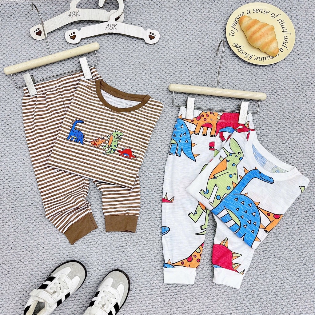 SET 2 BỘ DÀI KHỦNG LONG CHẤT XƯỢC BÉ TRAI (SALE 86k)