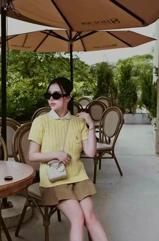 ÁO LEN DỆT VÀNG CỘC NỮ THU ĐÔNG SẴN