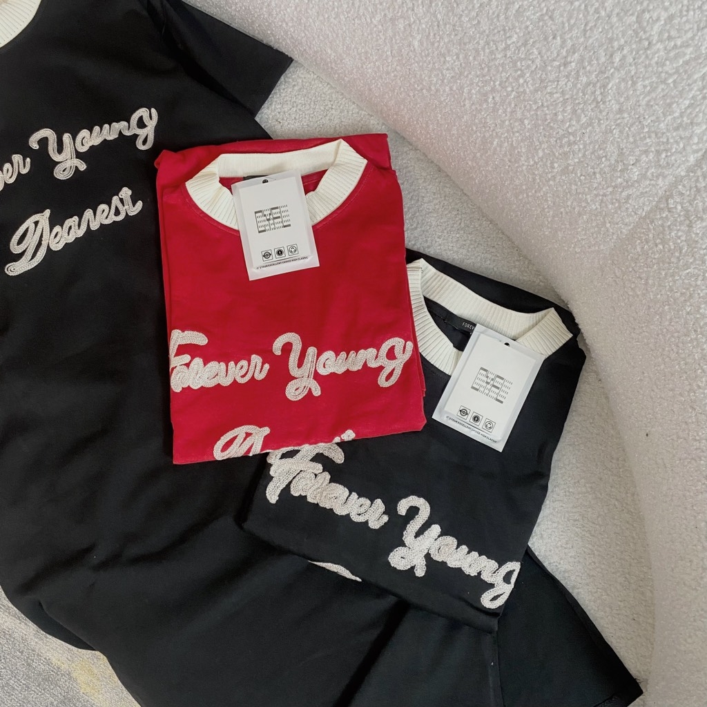 VÁY SUÔNG THÊU FOREVER YOUNG - Xả 67lk