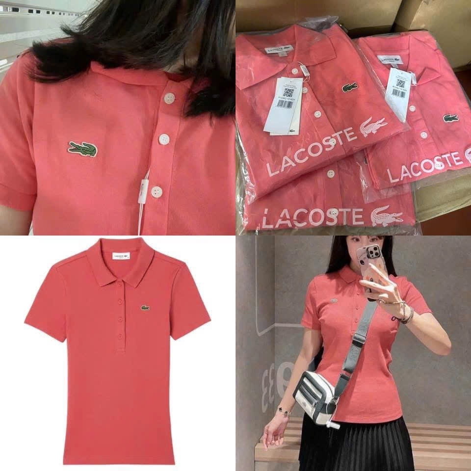 ÁO POLO CÁ SẤU MÀU CAM ĐÀO NỮ