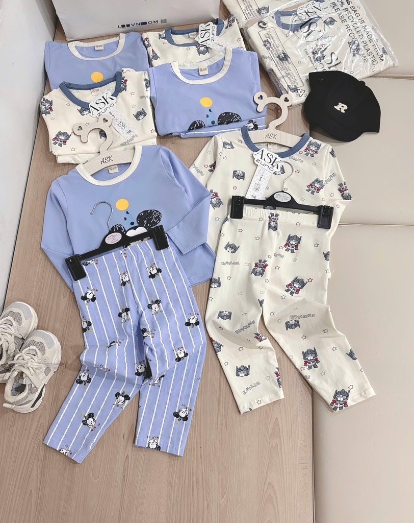SET 2 BỘ DÀI MICKEY TONE XANH BÉ TRAI (XẢ 99k)