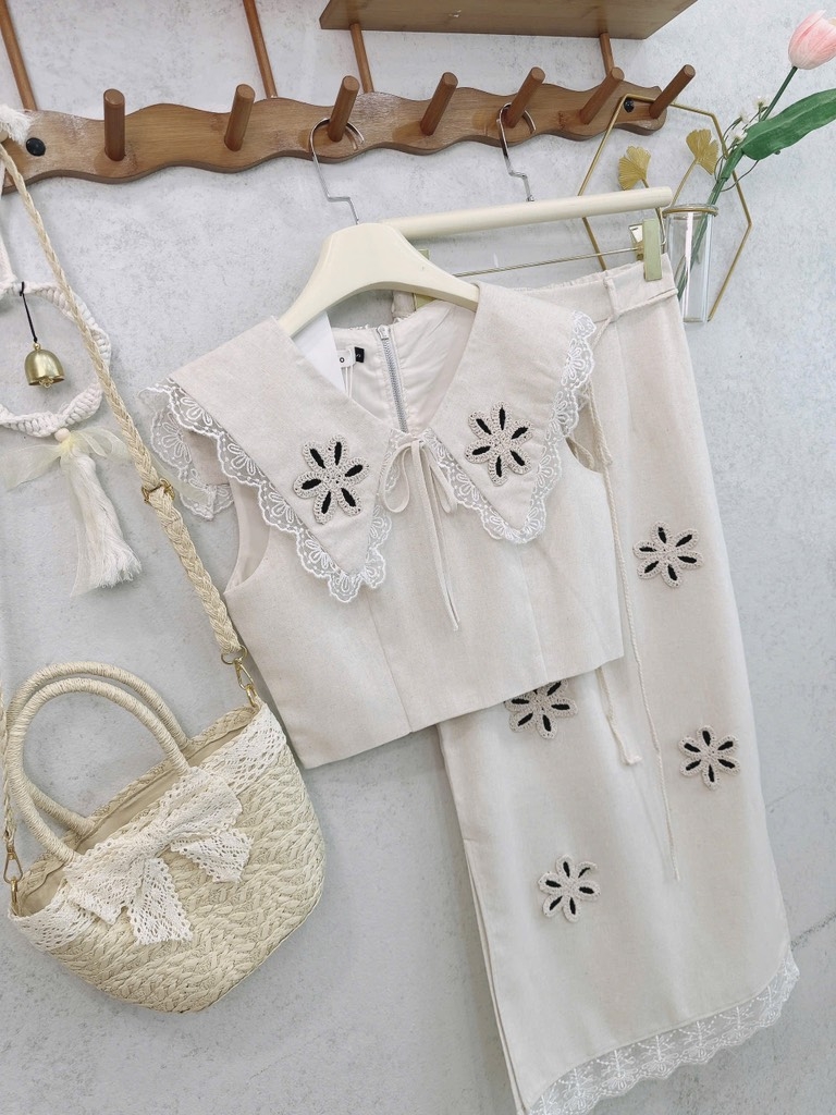 SET LIEN PHỐI REN 2 LỚP NỮ