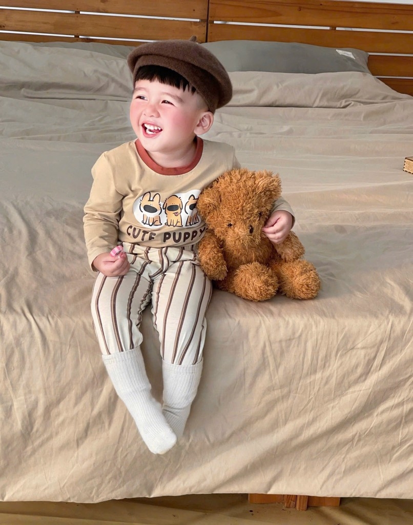 SET 2 BỘ DÀI COTTON CUTE PUPPY SIÊU CƯNG BÉ TRAI