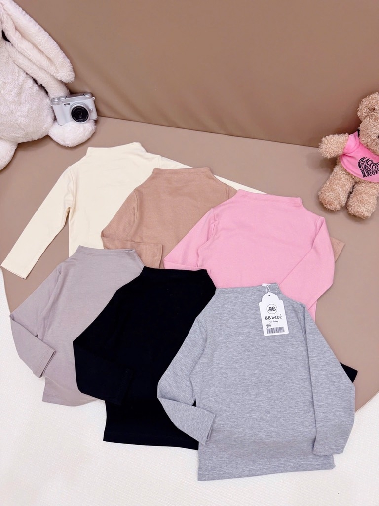 ÁO GIỮ NHIỆT CỔ ÔM DÀI TAY BÉ SẴN(SALE 95k)