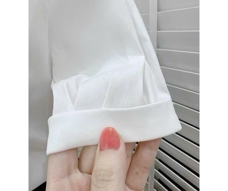 ÁO SƠ MI TRẮNG THÊU THỎ NỮ (XẢ 45k)