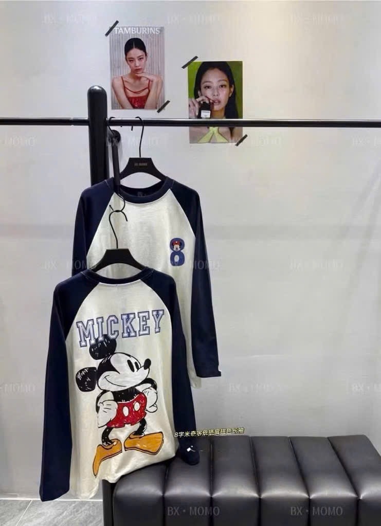 ÁO PHÔNG MICKEY DÀI TAY NỮ THU ĐÔNG SẴN