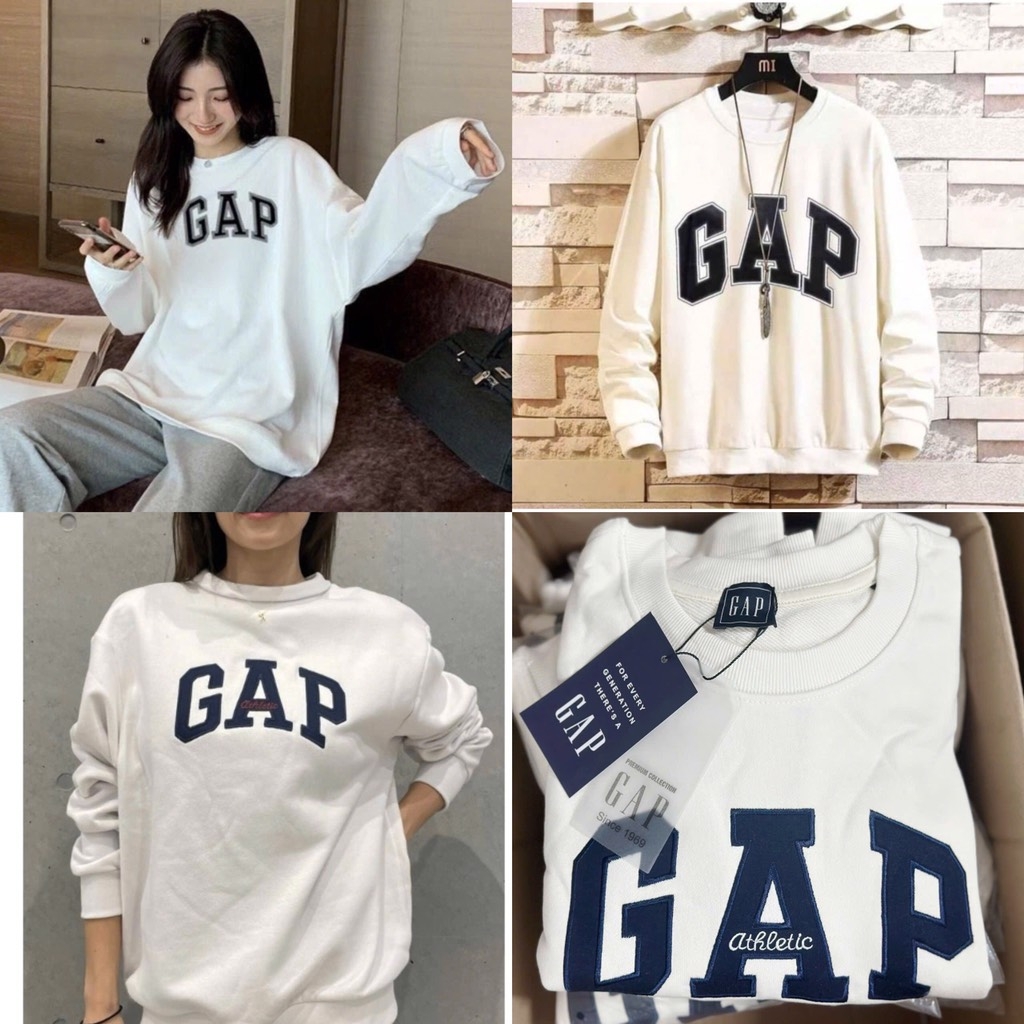ÁO GAP XUẤT 2 MÀY XANH THAN TRẮNG NỮ SẴN