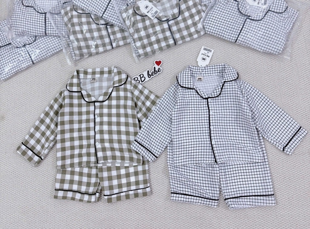 SET 2 BỘ DÀI PIZAMA KẺ BÉ TRAI
